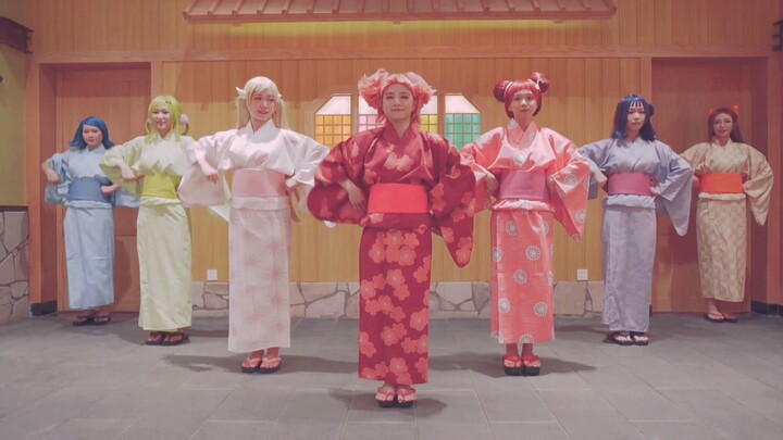 Looking back at the 2002 childhood series Doremi Season 4 ED2, all the cast members danced