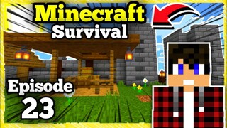 Ang Medieval Gate At Wall | Ang Bahay Ni Horskie | Minecraft Survival Let's Play | Ep.23 | Tagalog