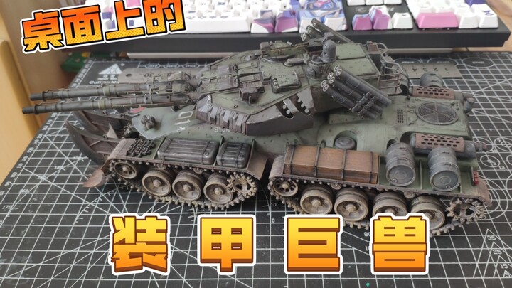 【红色警戒】涂装天启坦克模型展示，童年印象中最强的装甲巨兽