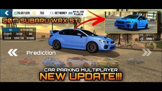 New Update? 2017 Subaru WRX STI Prediction in Car Parking Multiplayer New Update | Download!!