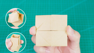 Paper fold a decompression square