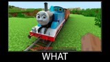 Minecraft wait what meme part 199 realistic minecraft Thomas the train