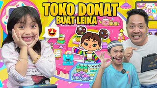 LEIKA DAPAT KADO TOKO DONAT DARI AYAH DAN TOMPEL 😱😨 BORONG TOKO DONAT VIRAL [AHA WORLD INDO]