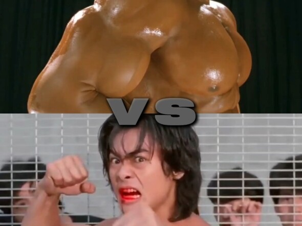Dazhilao vs Li Wang (menggunakan aktor sungguhan) — Bayangan masa kecil vs Bayangan masa kecil