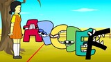 ALPHABET LORE PLAY SQUID GAME! Cartoon Animation