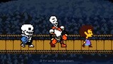 ok papyrus and me and frisk time 😎🤏