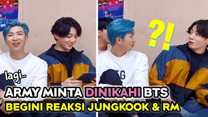 BTS DIAJAK NIKAH ARMY, REAKSI JUNGKOOK & RM BIKIN BTS KETAWA. TERNYATA JK MERUS4K SET MV DYNAMITE