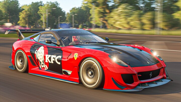 รถส่งไก่ที่เร็วที่สุดในกาแล็คซี่ KFC Ferrari 599XX Evo Forza Horizon 4