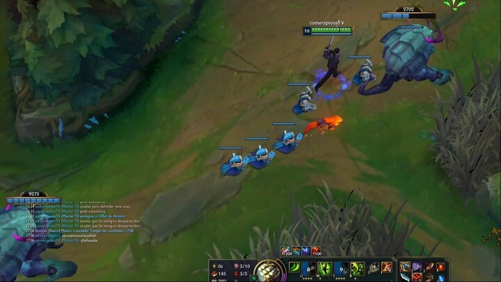 Game Play in LEAGUE OF LEGENDS, Master Yi - Secret Agent - Double Herald in BOT!!