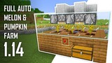 Cara Membuat Full Auto Melon & Pumpkin Farm - Minecraft Indonesia 1.14