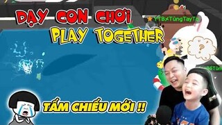 VLOG #1: DẠY CON CHƠI PLAY TOGETHER || LẦN ĐẦU NÊN HƠI BỠ NGỠ || TÙNG TAY TO & BẠN SÓC