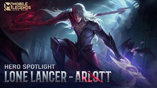 Hero Spotlight | Arlott | Lone Lancer | Mobile Legends: Bang Bang