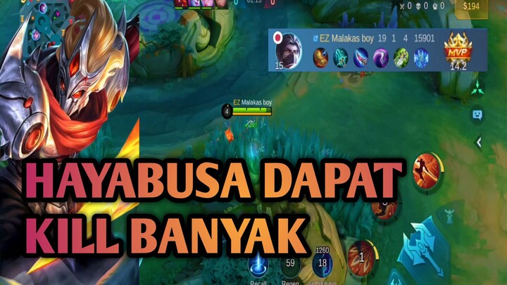 PERJUANGAN HAYABUSA  GENDONG TIM | GAMEPLAY MLBB