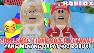 YANG MENANG DAPAT 400 ROBUX! 😱 CHALLENGE TIDAK BOLEH KETAWA SELAMA MAIN PARKOUR!!😳