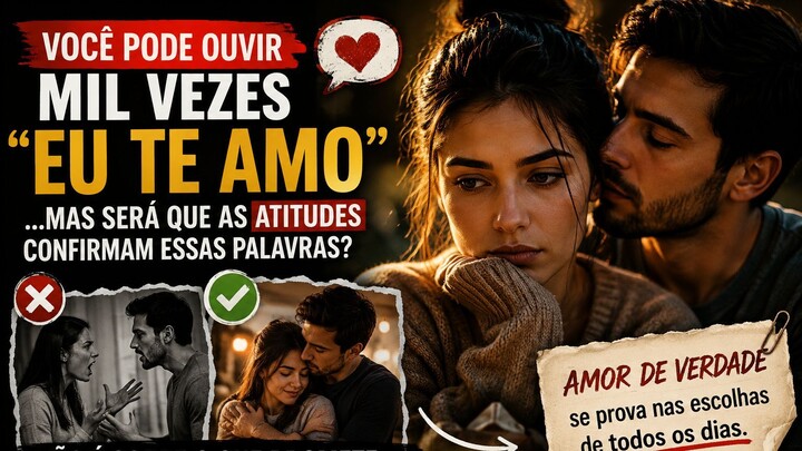 Amor de verdade não vive só de discurso bonito. #relacionamentos #sentimento #reflexao