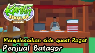 Menyelesaikan misi NPC penjual batagor di Kantin Sekolah Simulator