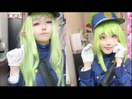 吃点美味蜜瓜小孩#蔚蓝档案cos#铁道双子