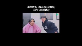 S. Coups twerking  😂 #seventeen #scoups #jeonghan #kpop #shorts
