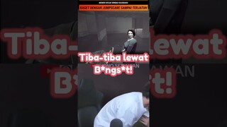 MOMEN KOCAK WINDAH BASUDARA! KAGET DENGAN JUMPSCARE SAMPAI TERJATUH #shorts #windah #crispycendy