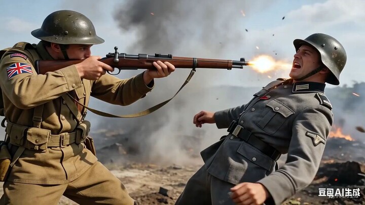 イギリス兵はドイツ軍を銃で撃った
