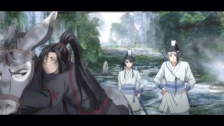 The last easter egg of The Devil's Path (Episode 2), Lan Zhan: Let him cry, and drag him in when he 