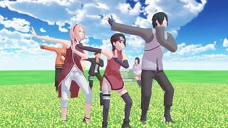 Little apple【NARUTO MMD】SASUKE*SAKURA*SARADA*SASUSAKU