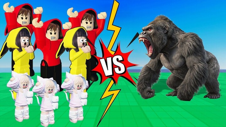 Yuta, Mio Dan Baby Celine Melawan Gorila Raksasa  ROBLOX