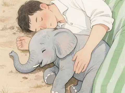Chú voi con muốn ngủ cùng ai đó