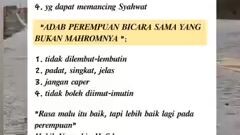harus tau batasan antara perempuan dan laki-laki