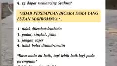 harus tau batasan antara perempuan dan laki-laki