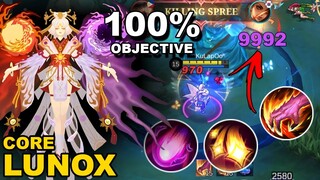 LUNOX CORE 100% Objective Taker | Lunox Best Build 2023 | MLBB