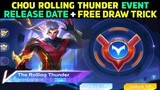 CHOU ROLLING THUNDER EVENT RELEASE DATE + FREE SPIN FULL INFO || MOBILE LEGENDS
