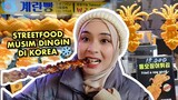 STREETFOOD MUSIM DINGIN DI KOREA ❄️ UPDATE! MUKBANG JAJANAN BARU 🇰🇷 SAMBIL TURUN SALJU! 😍