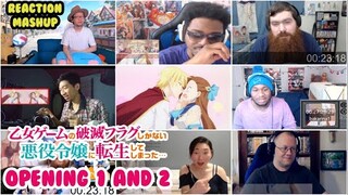 Otome Game no Hametsu Flag / Hamefura - Opening 1 & 2 | Reaction Mashup