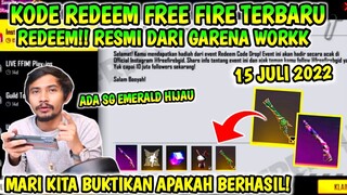 KODE REDEEM FREE FIRE TERBARU 15 JULI 2022 HARI INI!! RESMI DARI GARENA