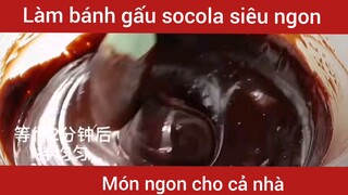 Làm bánh gấu socola cho cả gia đình           #videohaynhat