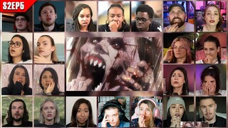 Attack on Titan Season 2 Episode 5 Reaction Mashup | 進撃の巨人
