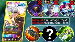 YIN VS AGGRESSIVE 500 STACKS ALDOUS IN SIDELANE | YIN BEST 2023 BUILD & EMBLEM | MOBILE LEGENDS