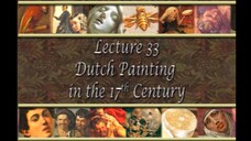33. Dutch Painting in the 17th Century