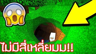 จะเป็นยังไง เมื่อ มายคราฟ ไม่มีสี่เหลี่ยมอยู่บนโลก!! | Minecraft ( สวยมาก!? )