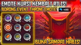 SPIN EMOTE THRONE FFWC EMOTE KURSI LEGEND | GARENA FREE FIRE INDONESIA