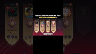 ☠️ WE CHANGE OUR IGN TO ONIC AND THIS HAPPENED… #mobilelegends #choou #mlbb #shorts