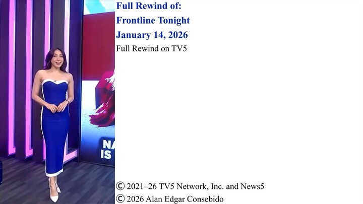 Full Rewind on TV5 | Frontline Tonight – January 14, 2026
