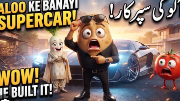alo  na supar car bna dya vigitabal cartoon video