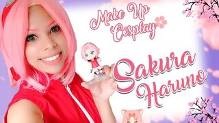 🌸 Sakura Haruno Cosplay - Makeup Tutorial ナルト コスプレメイク (Shippuden) 🌸