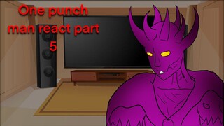 One punch man characters react | part 5 | Gacha club | Gacha react | thumbnail was rushed