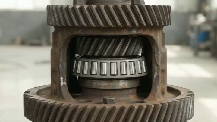 This Massive Truck Gear Gets Completely Flattened 🔥 #MetalCrushing #HydraulicPress