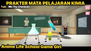 PRAKTEK MAPEL KIMIA UNTUK MELIHAT CAIRAN PAKE MIKROSKOP - Anime High School Game Life