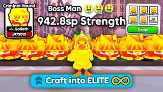 I Crafted MAX LEVEL Team of New Best Rewind Pets in Arm Wrestling Simulator (Roblox)