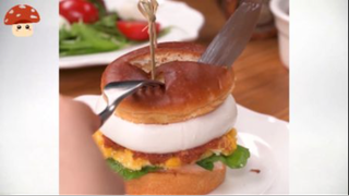 Sandwich với viên phô mai to tổ bố béo ngậy #doanngon #food